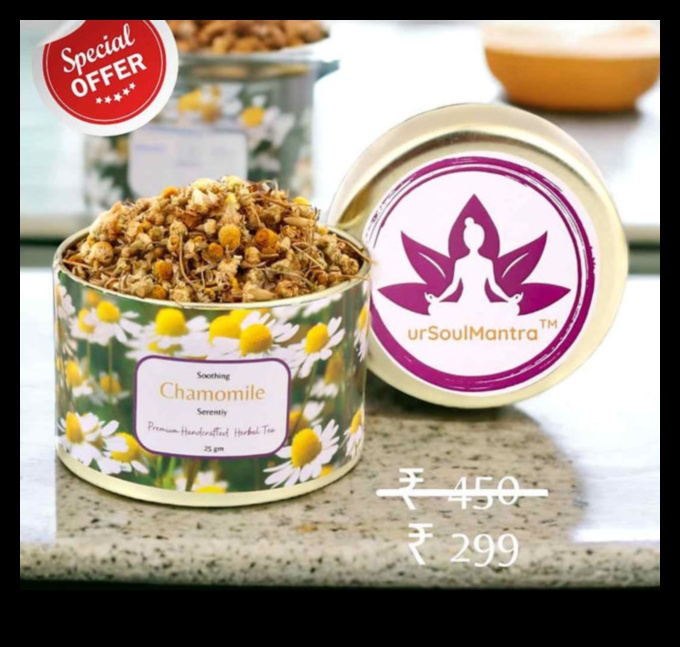 Garden of Relaxation: Capturing the Essence of Fresh Chamomile Tea