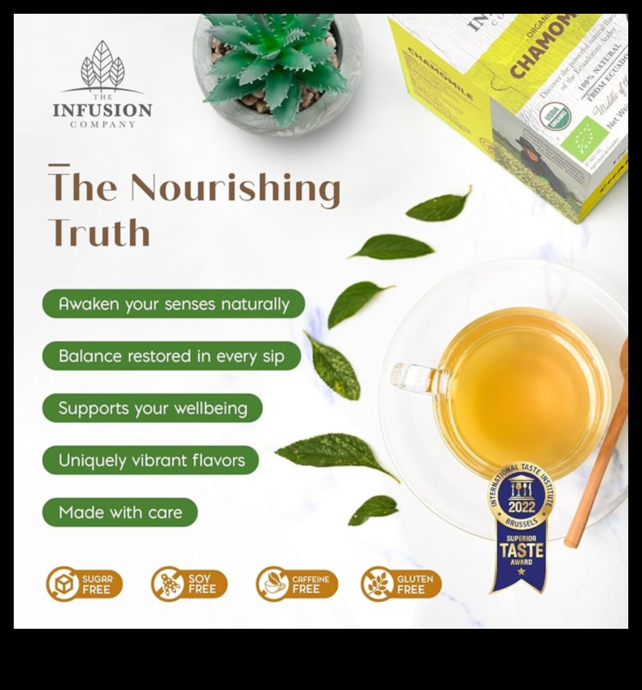 Garden of Relaxation: Capturing the Essence of Fresh Chamomile Tea