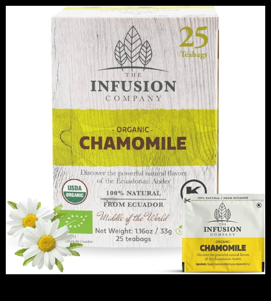 Garden of Relaxation: Capturing the Essence of Fresh Chamomile Tea